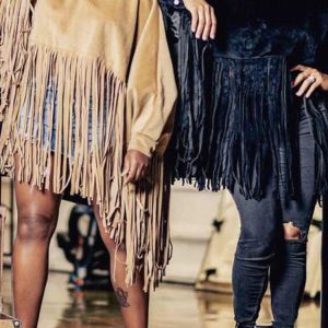 Fringed Suede Top in Y2K Style - Boho Aesthetic Cute Top for Trendy Outfits