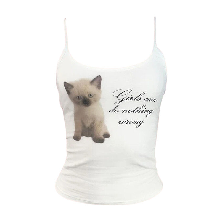 Girls Can Do Nothing Wrong Y2K Aesthetic Tank Top - Cute & Comfy for Every Occasion