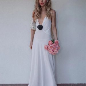 Graceful Drift Backless Slip Dress - Y2K Aesthetic Fashion for Effortless Elegance