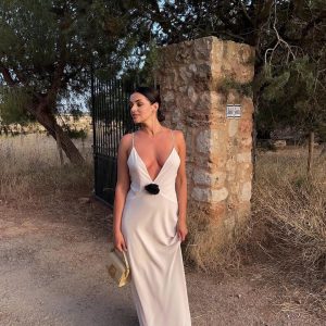 Graceful Drift Backless Slip Dress - Y2K Aesthetic Fashion for Effortless Elegance