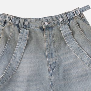 Gradient Washed Y2K Loose Jeans for a Trendy Grunge Aesthetic Look