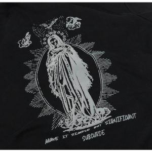 Heavenly Guardian Scared Art Y2K Hoodie - Aesthetic Grunge Style for Unique Fashionistas