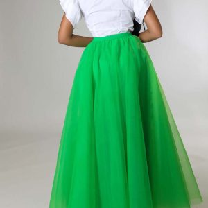 High Waist Solid Color Cargo Skirt - Y2K Aesthetic Fashion Essential for Trendy Outfits