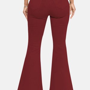 High-Waisted Y2K Bell-Bottom Jeans for Trendy Grunge and Coquette Aesthetic Outfits