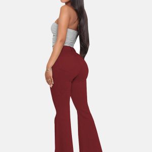 High-Waisted Y2K Bell-Bottom Jeans for Trendy Grunge and Coquette Aesthetic Outfits