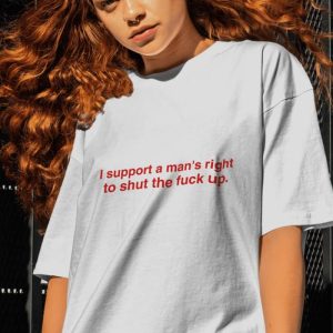 I Support A Man's Right Y2K Graphic Tee - Trendy Coquette Aesthetic Top