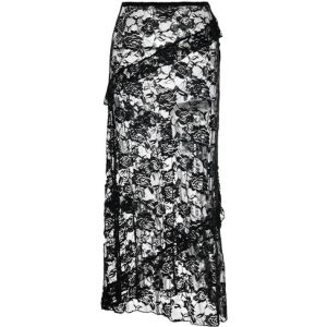 Lace Stitching Maxi Skirt in Y2K Fashion - Perfect for Coquette and Grunge Aesthetics