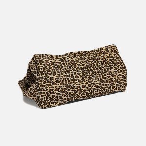 Leopard Print Tote Bag - Y2K Aesthetic Chic for Stylish Outfits and Everyday Use