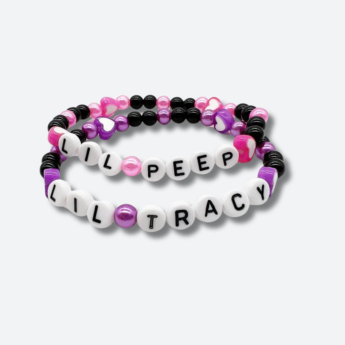 Lil Peep & Tracy Aesthetic Bracelet - Y2K Fashion Jewelry for Grunge and Coquette Styles