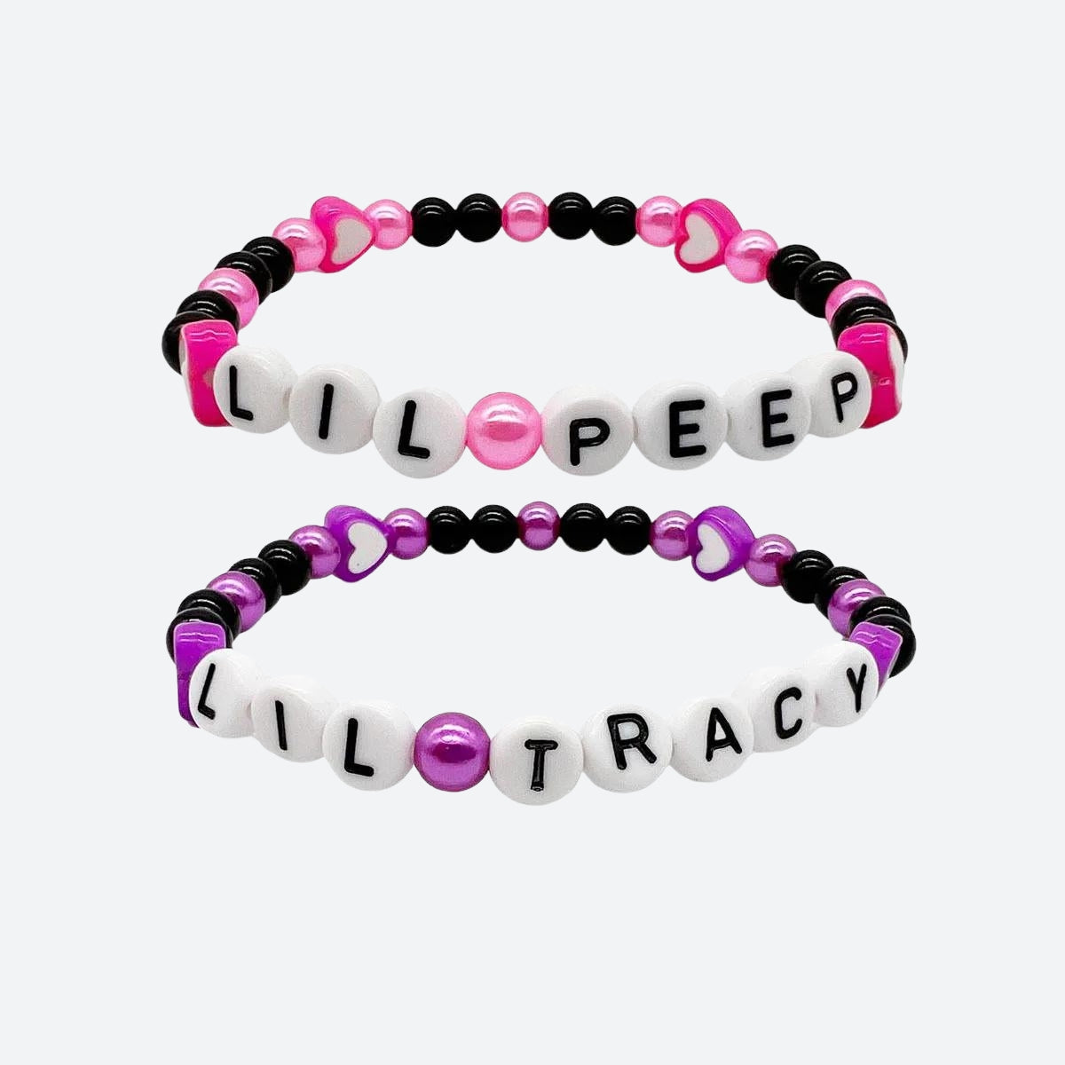 Lil Peep & Tracy Aesthetic Bracelet - Y2K Fashion Jewelry for Grunge and Coquette Styles