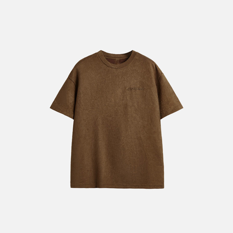 Loose Embroidery Oversized T-Shirt - Y2K Aesthetic Top for Comfy, Stylish Outfits