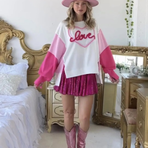 Marshmallow Dream Y2K Aesthetic Embroidered Pullover for Cozy, Cute Outfits