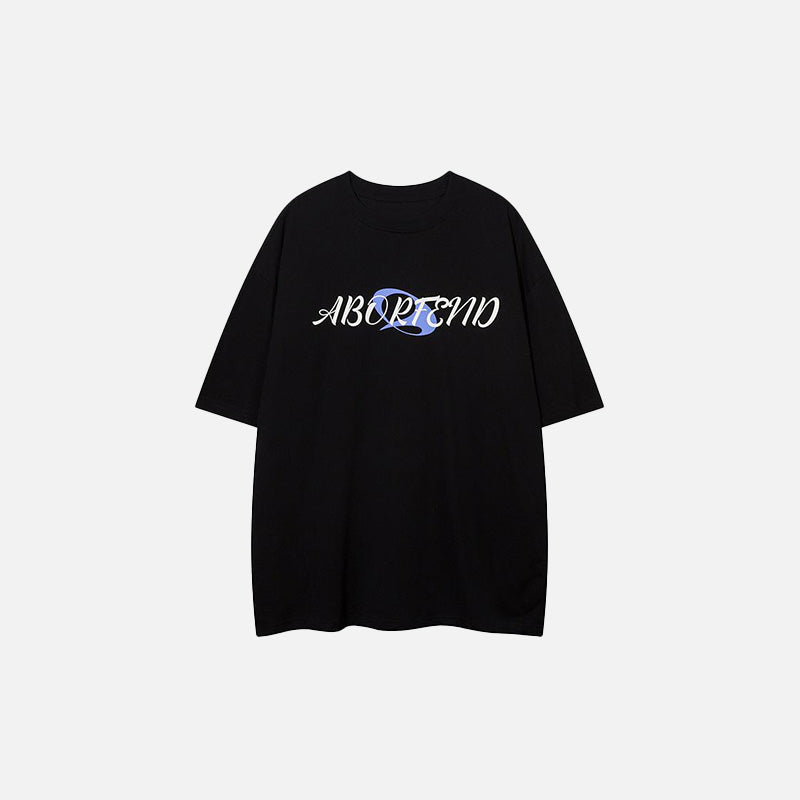 Midnight Aura Y2K Grunge T-Shirt - Aesthetic Vintage Style for Unique Outfits