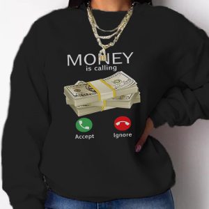 Money Is Calling Y2K Aesthetic Sweatshirt - Comfy Vintage Style for Trendy Outfits