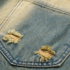 Mud Dyeing Y2K Loose Jeans - Trendy Grunge Aesthetic Denim for Effortless Style