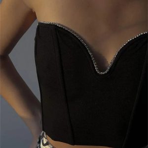 Not In Control Y2K Tube Top - Trendy Grunge Aesthetic Crop for Stylish Outfits