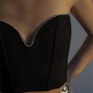 Not In Control Y2K Tube Top - Trendy Grunge Aesthetic Crop for Stylish Outfits