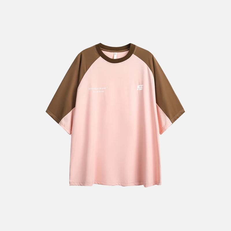 Oversized Y2K Patchwork T-Shirt for a Trendy Coquette Aesthetic Look