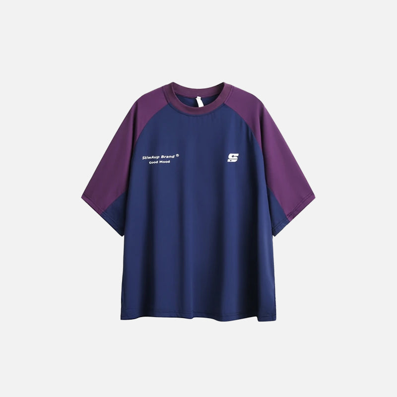 Oversized Y2K Patchwork T-Shirt for a Trendy Coquette Aesthetic Look