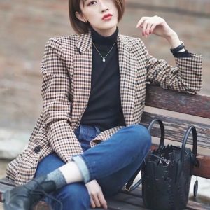 Plaid Harmony Y2K Aesthetic Oversized Coat for Effortless Style and Comfort