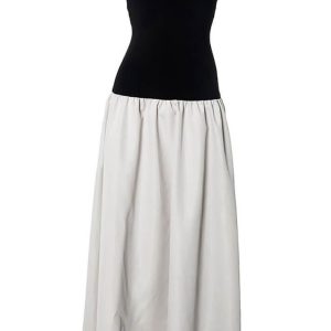 Pleated Sleeveless Maxi Dress - Y2K Aesthetic Long Dress for Effortless Style