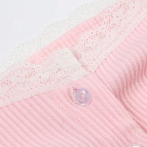 Puff Sleeve Pink Slim Fit Knit Top - Y2K Aesthetic Cute Crop for Stylish Outfits