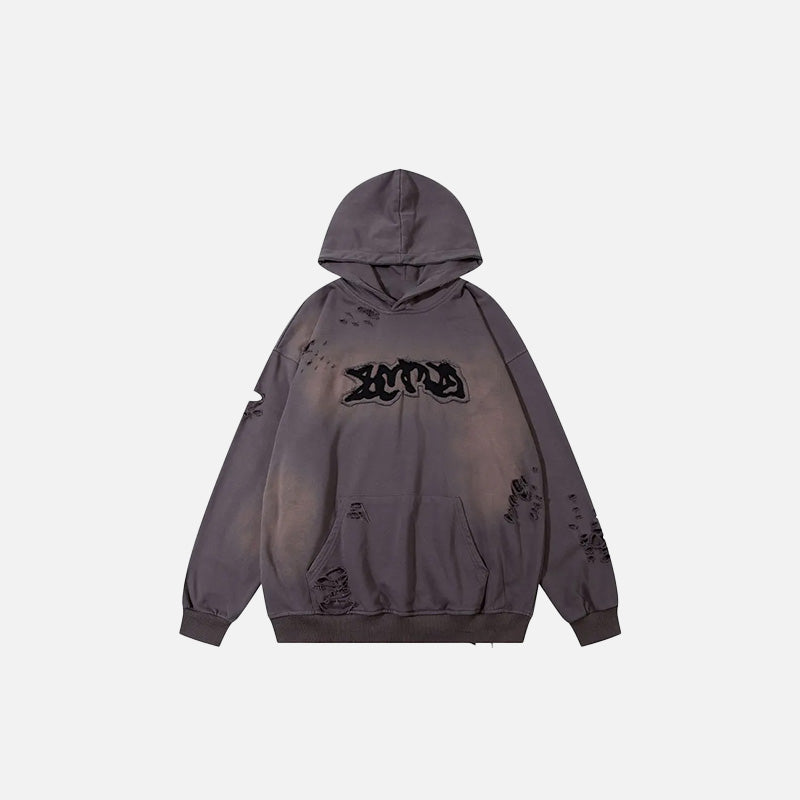 Rebel Vibes Y2K Hoodie: Embrace Grunge Aesthetic with Comfy Style and Edgy Flair