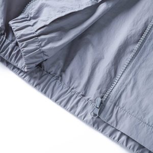 Reflective Y2K Windbreaker Jacket for Trendy Aesthetic Outfits and Street Style