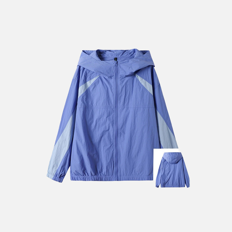 Reflective Y2K Windbreaker Jacket for Trendy Aesthetic Outfits and Street Style