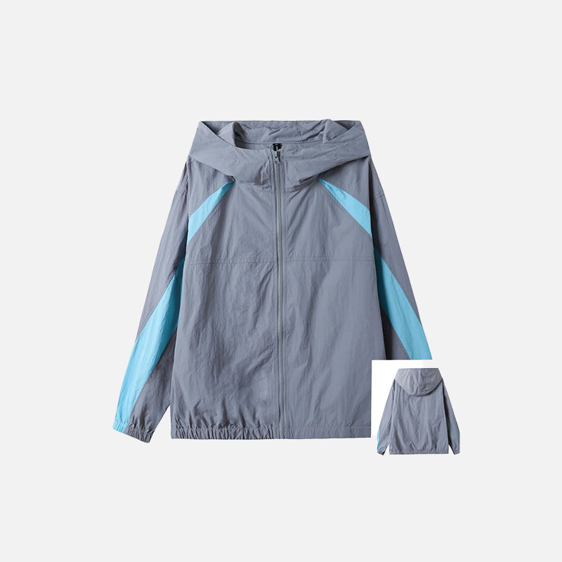 Reflective Y2K Windbreaker Jacket for Trendy Aesthetic Outfits and Street Style