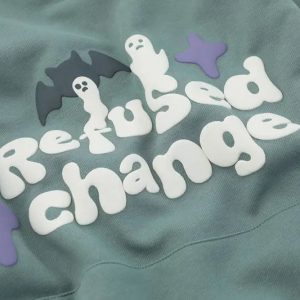 Refused Change Graphic Hoodie - Y2K Aesthetic Comfy Streetwear for Trendy Outfits