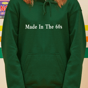 Retro 60s Inspired Hooded Sweatshirt - Vintage Aesthetic for Y2K Fashion Lovers