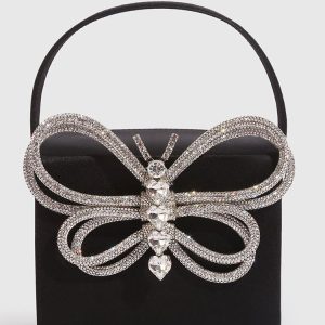 Rhinestone Butterfly Clutch Bag - Y2K Aesthetic Evening Purse for Coquette Style