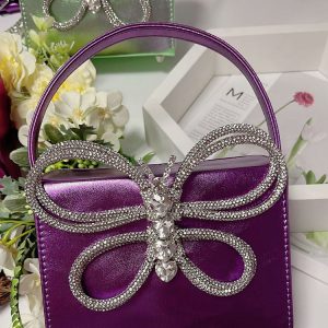 Rhinestone Butterfly Clutch Bag - Y2K Aesthetic Evening Purse for Coquette Style