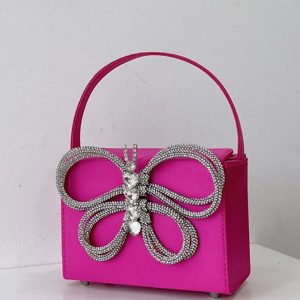 Rhinestone Butterfly Clutch Bag - Y2K Aesthetic Evening Purse for Coquette Style