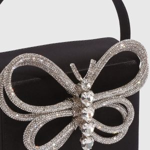 Rhinestone Butterfly Clutch Bag - Y2K Aesthetic Evening Purse for Coquette Style