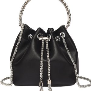 Rhinestone Decor Bucket Bag - Y2K Aesthetic Handbag for Coquette and Grunge Styles