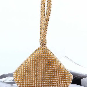 Rhinestone Evening Clutch Bag for Y2K Fashion, Coquette Aesthetic, and Glamorous Nights