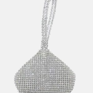 Rhinestone Evening Clutch Bag for Y2K Fashion, Coquette Aesthetic, and Glamorous Nights