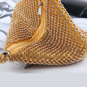 Rhinestone Evening Clutch Bag for Y2K Fashion, Coquette Aesthetic, and Glamorous Nights