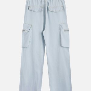 Rope Decorative Sweatpants in Y2K Style - Comfy Aesthetic Bottoms for Trendy Outfits