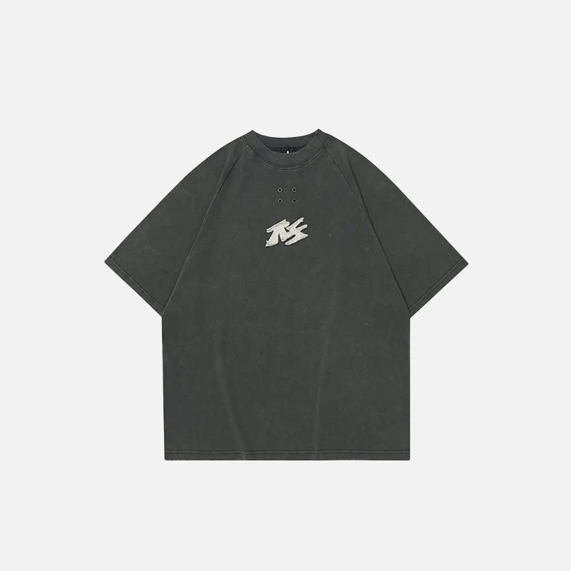 Sleek Mono Logo T-Shirt in Y2K Aesthetic - Trendy Graphic Tee for Stylish Outfits