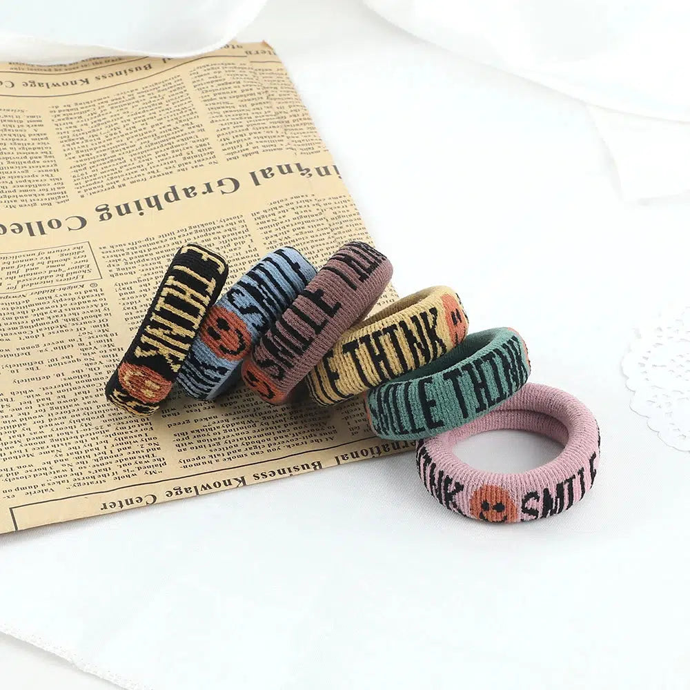 Smile & Think Y2K Hair Ties - Cute Accessories for Coquette and Grunge Aesthetic Outfits