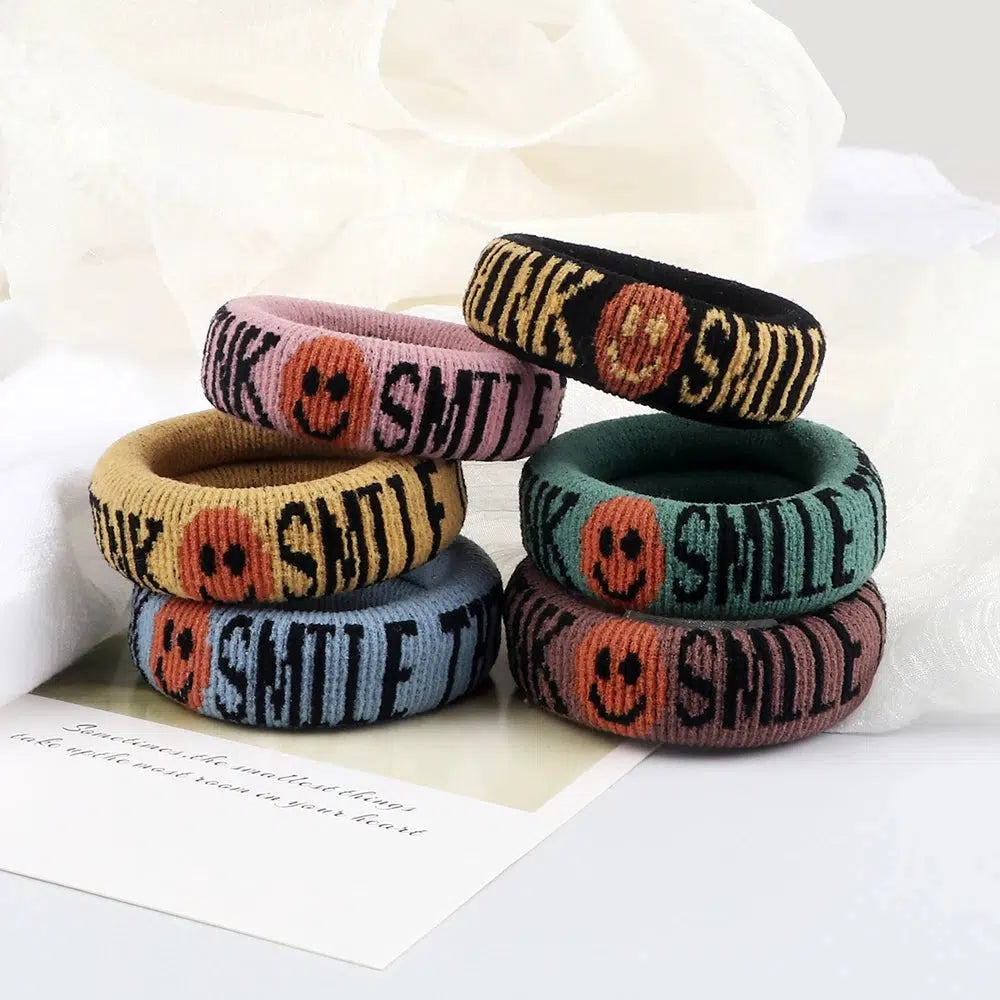 Smile & Think Y2K Hair Ties - Cute Accessories for Coquette and Grunge Aesthetic Outfits