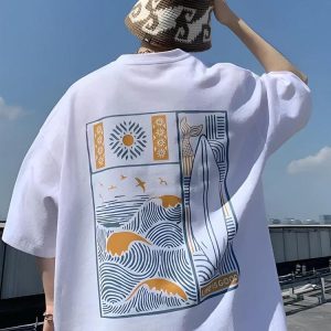 Soft Boy Aesthetic Summer Tee - Y2K Style Cute Top for Comfy Casual Outfits