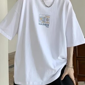 Soft Boy Aesthetic Summer Tee - Y2K Style Cute Top for Comfy Casual Outfits