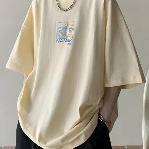 Soft Boy Aesthetic Summer Tee - Y2K Style Cute Top for Comfy Casual Outfits