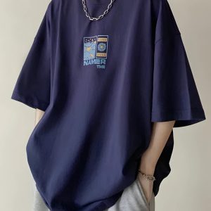 Soft Boy Aesthetic Summer Tee - Y2K Style Cute Top for Comfy Casual Outfits