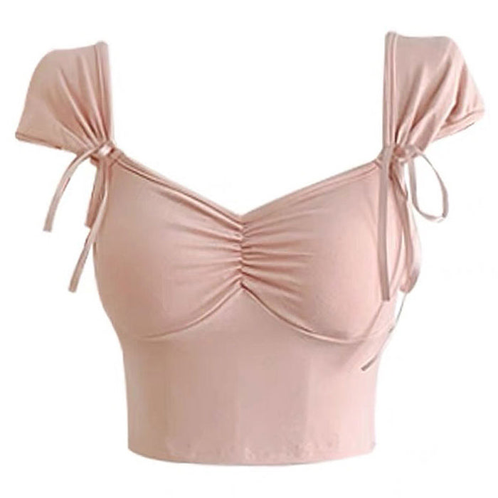 Soft Girl Aesthetic Bra Crop Top - Cute Y2K Style for Comfy and Trendy Outfits