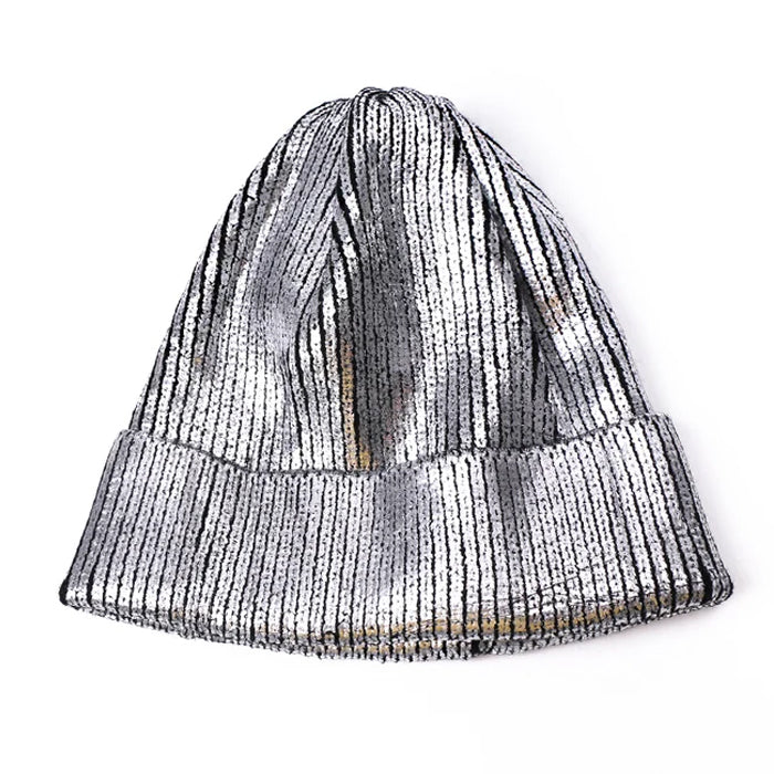 Sparkly Y2K Sequined Disco Beanie for Retro Aesthetic Outfits and Party Looks